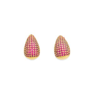 Raindrop Earring in Hot Pink