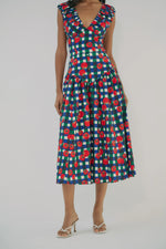 Load image into Gallery viewer, Tashy Skirt in Gingham Tomatoes

