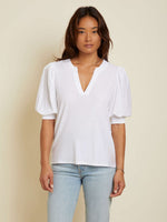 Load image into Gallery viewer, Lou Peasant Tee in White
