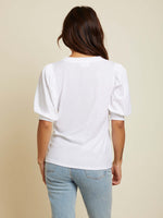 Load image into Gallery viewer, Lou Peasant Tee in White
