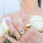 Load image into Gallery viewer, Gold Plated Heart Signet Ring
