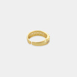 Load image into Gallery viewer, Gold Plated Studded Ring with Embedded Multicolored CZ
