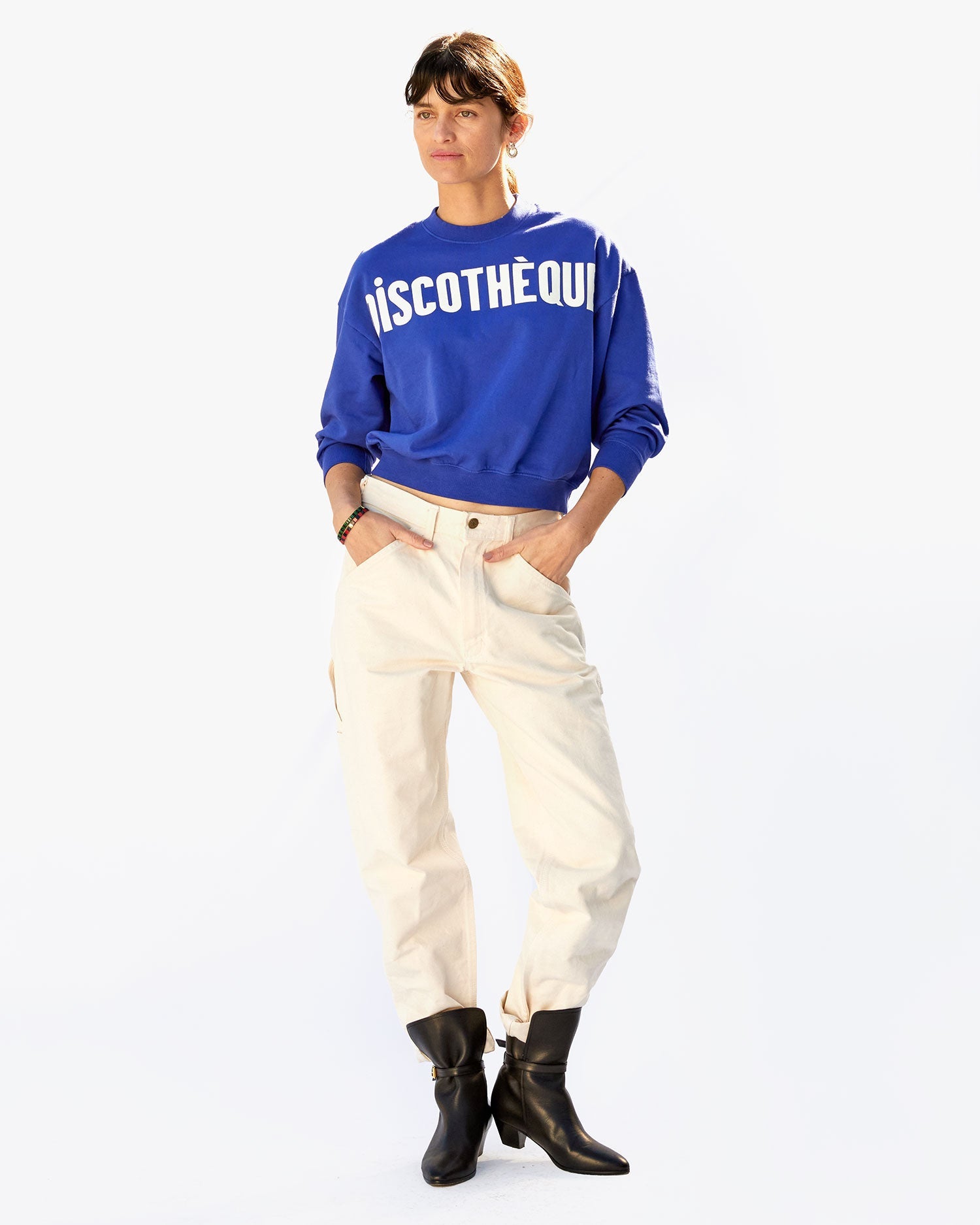 Le Drop Sweatshirt in Cobalt Discothèque