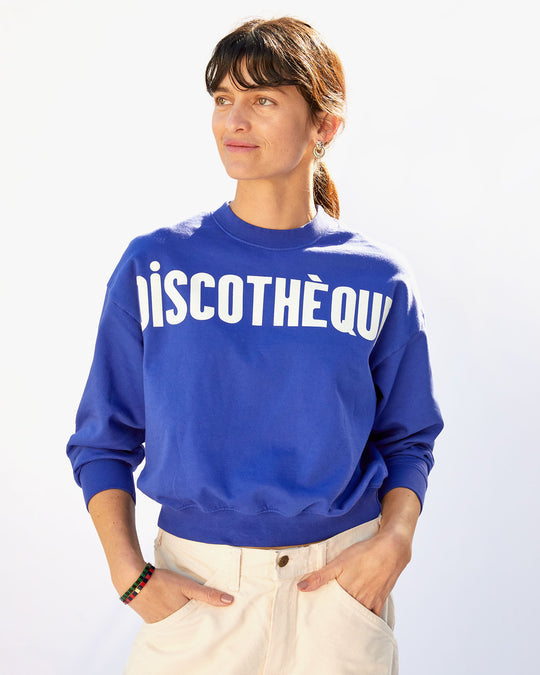 Le Drop Sweatshirt in Cobalt Discothèque
