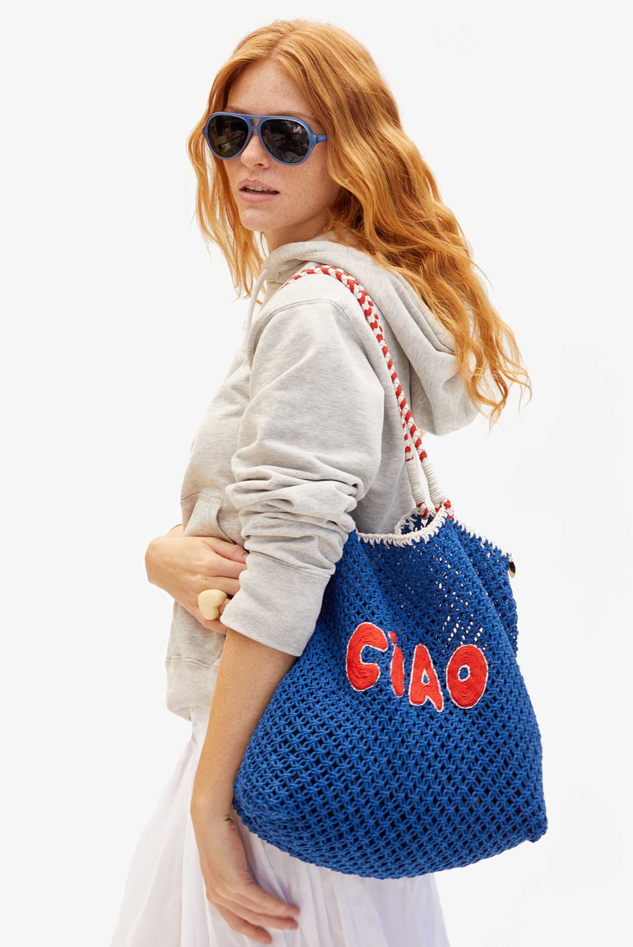 L'Été Tote in Cobalt Ciao