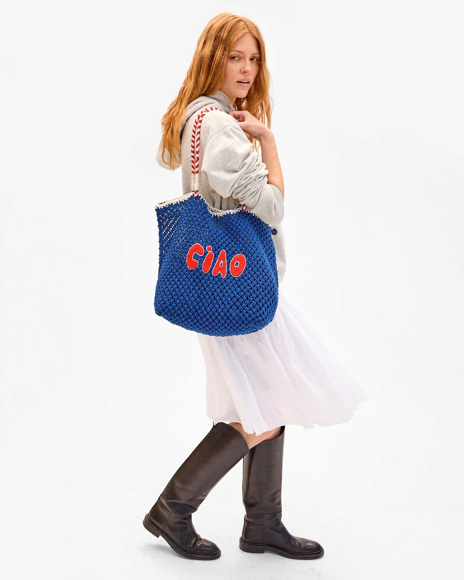 L'Été Tote in Cobalt Ciao