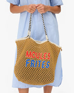 Load image into Gallery viewer, L'Été Tote in Tan Moules Frites
