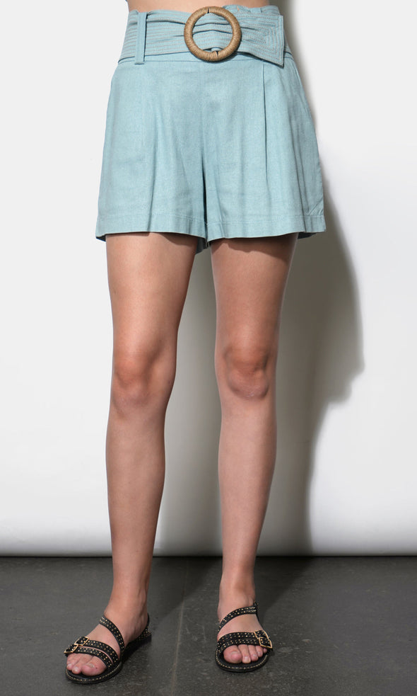 V-Neck Hardware One-Piece Swimsuit