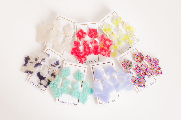 Michelle Earrings in Iridescent