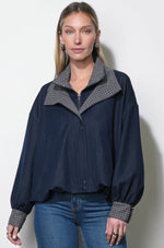 Load image into Gallery viewer, Livia Oversized Soft Denim Jacket in Indigo
