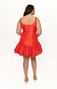 Lowry Dress in Poppy Red