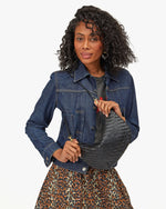 Load image into Gallery viewer, Lune in Black Woven Zig-Zag
