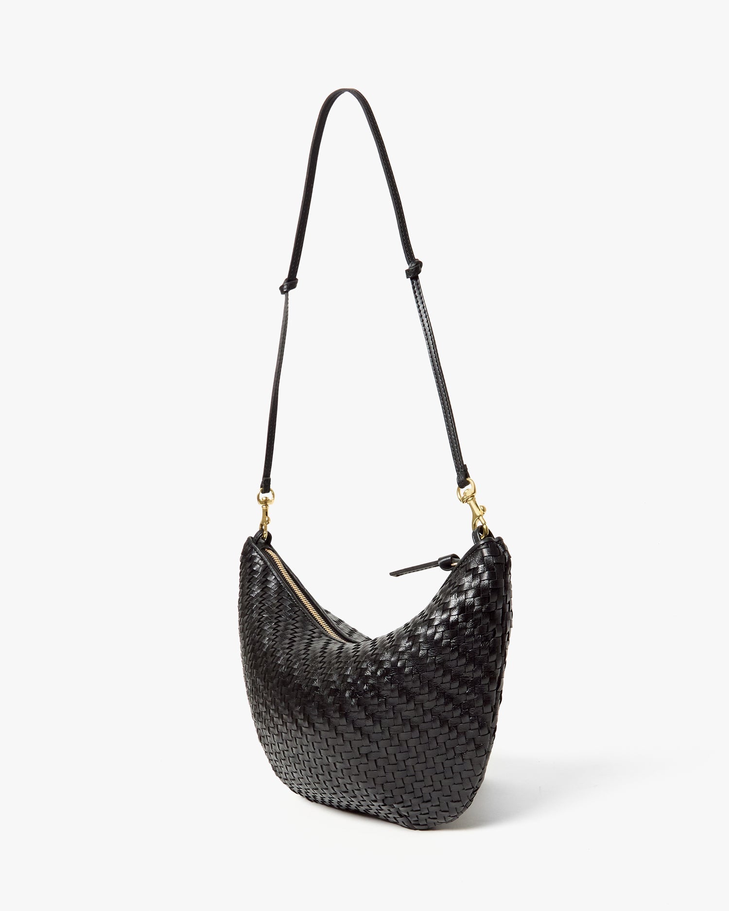 Lune in Black Woven Zig-Zag