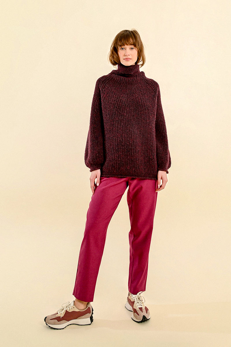 Red marled sweater clearance