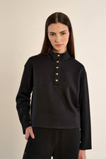 Load image into Gallery viewer, Marie Sweatshirt in Black
