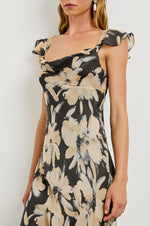 Load image into Gallery viewer, Marigold Dress in Charcoal Lily
