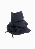 Load image into Gallery viewer, High Neck Hoodie Snood in Midnight
