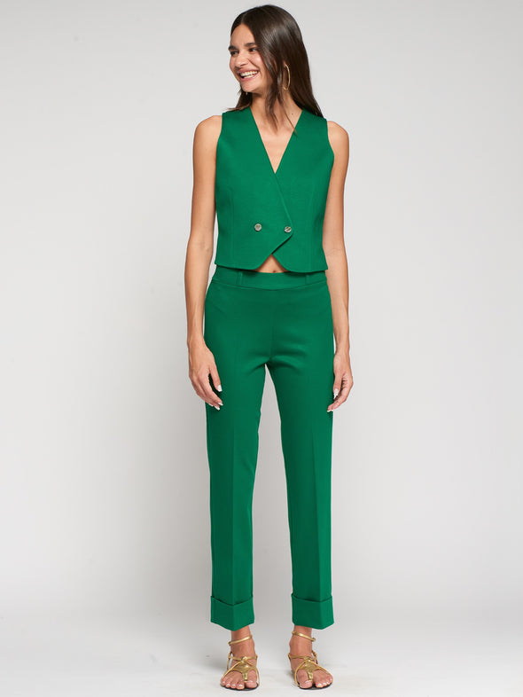 V-Neck Hardware One-Piece Swimsuit