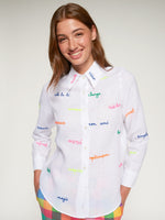 Load image into Gallery viewer, Mafalda Blouse in White Linen
