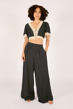 Load image into Gallery viewer, Midnight Lace Evie Trousers in Navy
