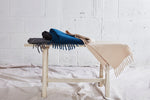 Load image into Gallery viewer, Solid Skinny Fringe Scarf in Denim
