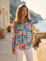Load image into Gallery viewer, Malfalda Blouse in Capri Print
