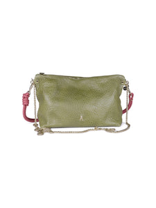 Mallow Lamb Leather Pouch in Grass