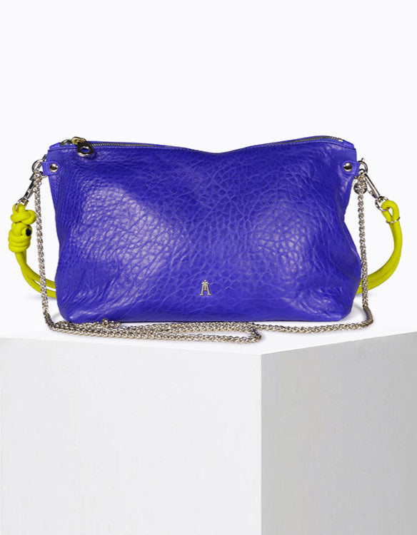 Mallow Lamb Leather Pouch in Royal Blue