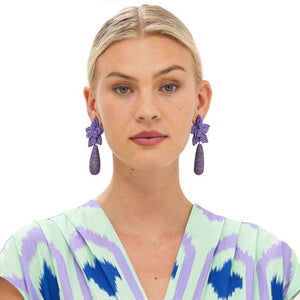 Marbella Spring Earrings in Lavender
