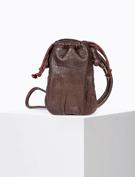 Milli Lamb Leather Bag in Bubble Brown