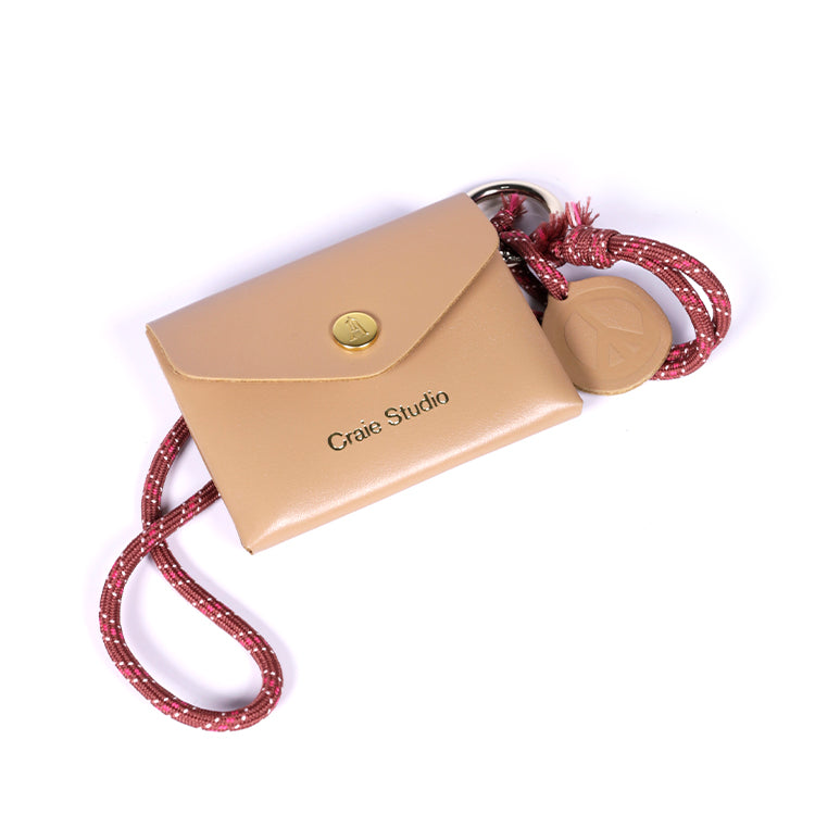 Moni Calf Leather Wallet in Mocha