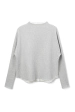 Load image into Gallery viewer, Morrison Mock Neck Sweatshirt in Heather Grey
