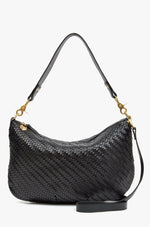 Load image into Gallery viewer, Moyen Messenger in Black Woven Zig-Zag
