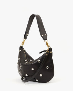 Moyen Messenger with Studs in Black