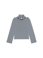 Load image into Gallery viewer, Neo Mock Neck T-Shirt in Seascape Stripe
