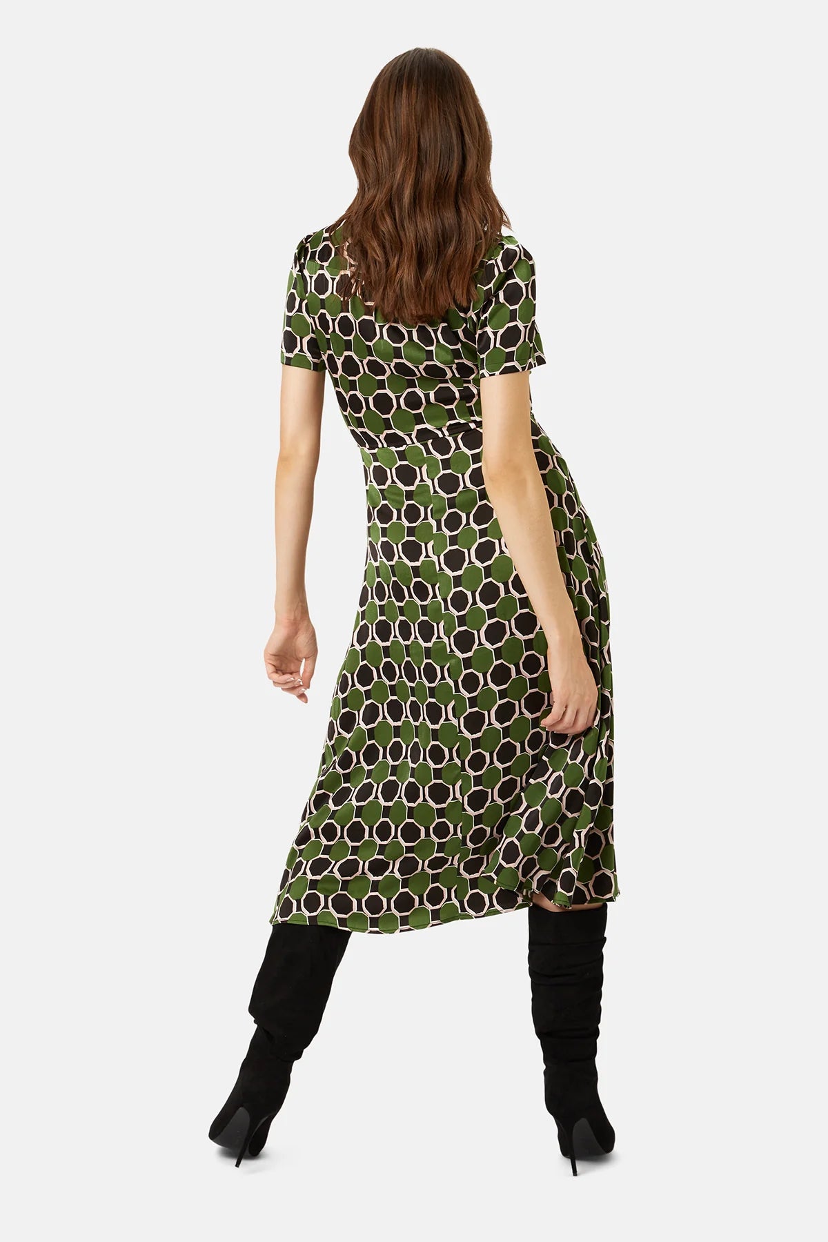 Peep Midi Dress in No Ordinary Soul