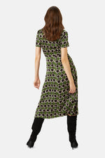Load image into Gallery viewer, Peep Midi Dress in No Ordinary Soul
