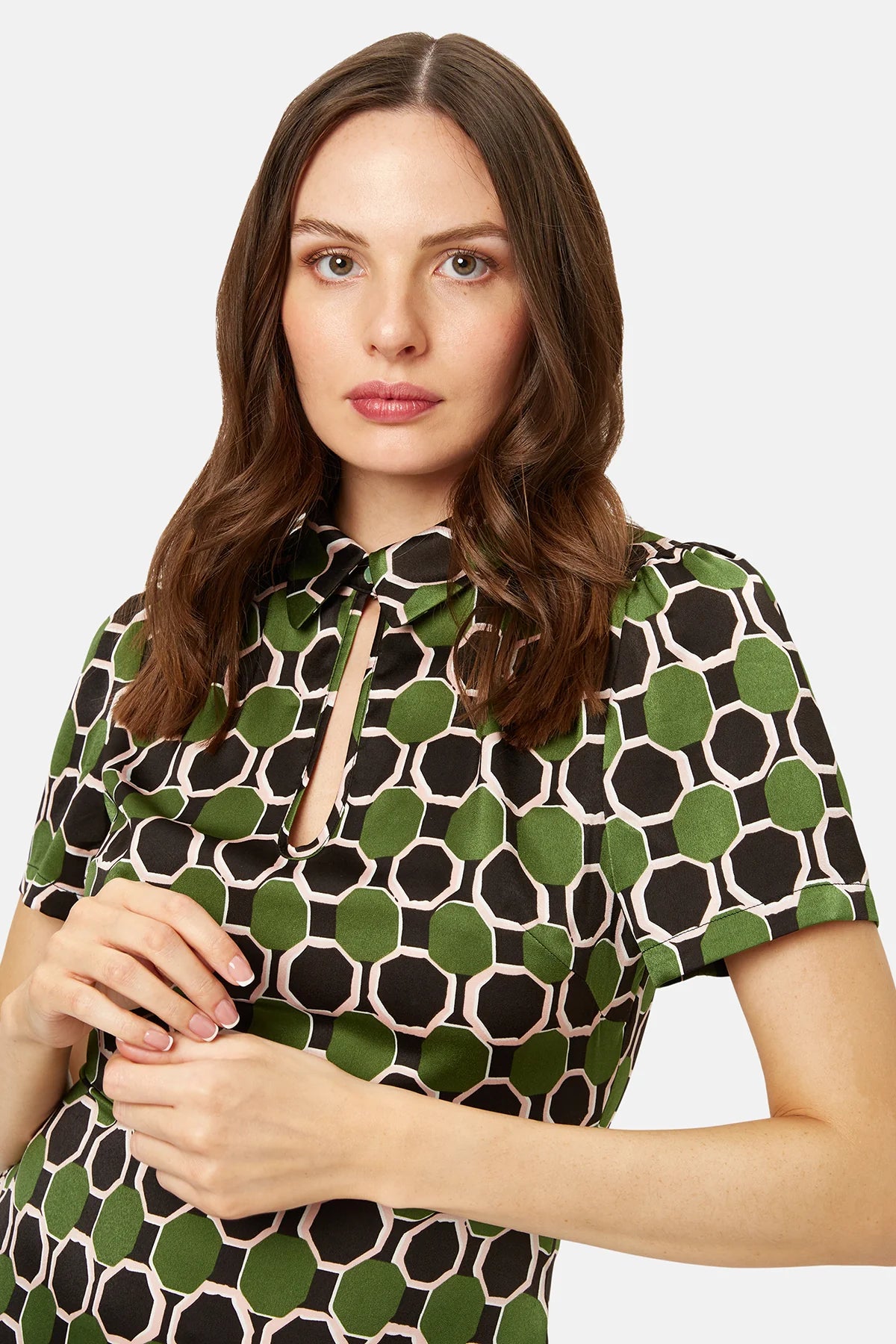 Peep Midi Dress in No Ordinary Soul