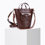 Load image into Gallery viewer, Notion Calf Leather Bag in Choco
