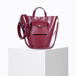 Load image into Gallery viewer, Notion Calf Leather Bag in Prune
