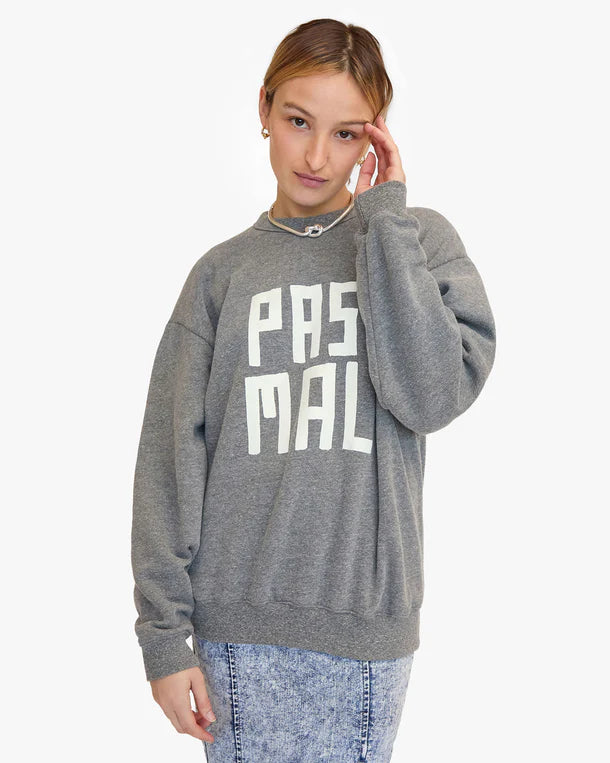 Oversized Pas Mal Sweatshirt in Grey