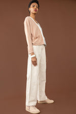 Load image into Gallery viewer, Pocket Cardigan Sweater in Heather Grey/Truffle
