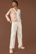 Load image into Gallery viewer, Pocket Cardigan Sweater in Heather Grey/Truffle
