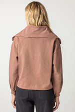 Load image into Gallery viewer, Half Zip Top in Clove
