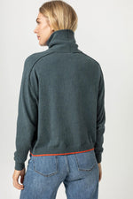 Load image into Gallery viewer, Tipped Turtleneck Sweater in Spruce
