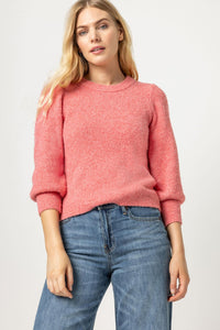 3/4 Puff Sleeve Sweater in Calypso