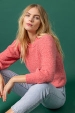 Load image into Gallery viewer, 3/4 Puff Sleeve Sweater in Calypso
