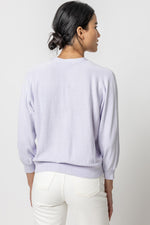 Load image into Gallery viewer, Snap Front Dolman Cardigan in Lilac
