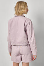Load image into Gallery viewer, Twill Utility Jacket in Thistle
