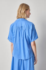 Load image into Gallery viewer, Elbow Sleeve Button Down in Ultramarine
